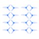 thumbnail image 1 of 8 pares 2540 3 palas CW CCW accesorios de hélices para RC Racing Quadcopter Drone azul, 1 of 8