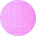 thumbnail image 1 of Ahgly Company Indoor Round Abstract Purple Modern Area Rugs, 8' Round, 1 of 4