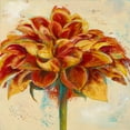 thumbnail image 2 of Pinto, Patricia 20x20 White Modern Wood Framed Museum Art Print Titled - Red Dahlia on Cream, 2 of 4
