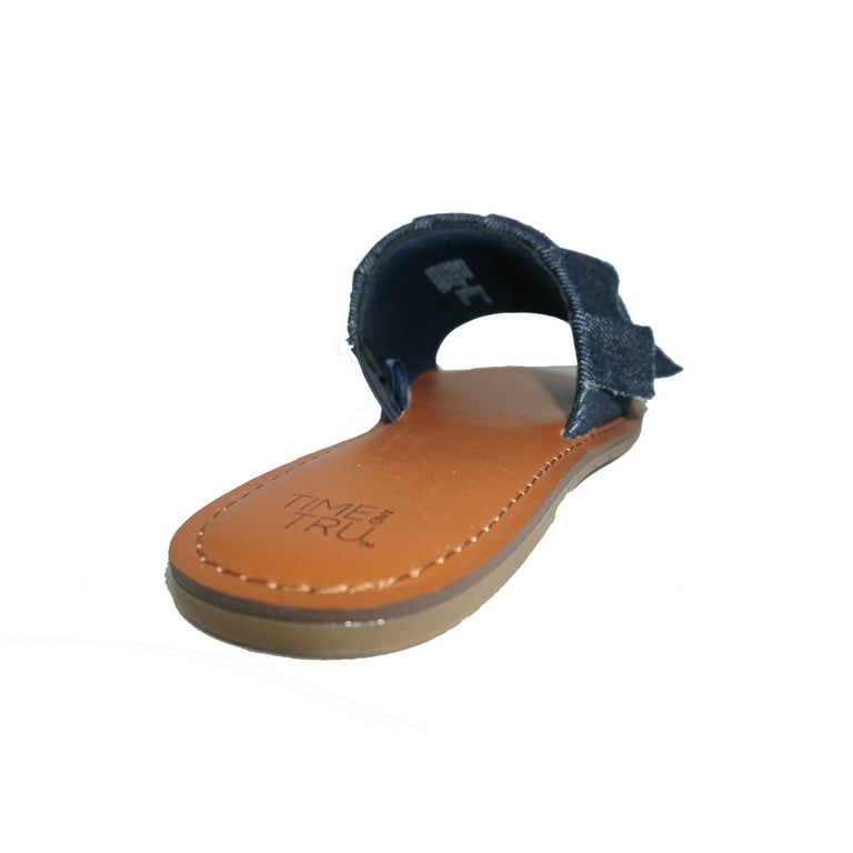 Time and tru ruffle sandals discount