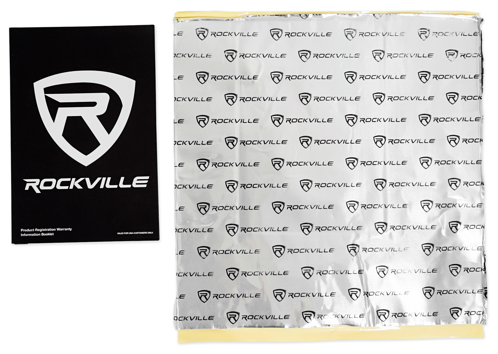 Rockville Rockmat RM3 (2) 12x12 Butyl Rubber Sound Dampening/Deadening Car  Kit