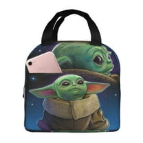Star-Wars-Yoda Lunch Bag Lunch Box Soft Cooler Insulated for School Work Outdoor Activities Lunch Picnics Unisex Gifts for Men Women 8*5*8.5inch