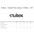 thumbnail image 2 of Tultex – Youth Jersey, Ribbed Crewneck, Back Neck Tee | 90% ring-spun cotton, 10% polyester, 4.5 oz | Bulk color, Pack- 6, Size-XL, 2 of 5