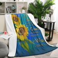 thumbnail image 2 of Sunflower Sherpa Blanket: Cozy 50x60in Throw Blanket Delightful Decor for Bed, Sofa, Office Couch Blanket Gift for Women Man, 2 of 5