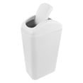 thumbnail image 2 of FELTECHELECTR Cubo de basura de plástico con tapa abatible, delgado, para debajo del fregadero o el armario, para baño, baño, espacio pequeño, 8 l, 2 of 6