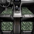 thumbnail image 6 of Sikiie Tropical Palm Leaves1 Car Foot Mat Set of 4 Pieces Basics Universal Fit Rubber Carpet Floor Mats For Car SUV Van & Truck, 26.8"L x 17.3"W (Front), 13"L x 17.3"W(Rear), 6 of 6