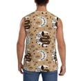 thumbnail image 4 of Uemuo Snake And Flower Pattern Men's Sleeveless T-Shirt,Muscle Athletic Tank Top, Moisture-wicking Quick-dry Breathable Classic Tee Top for Gym Run Outdoor Sports-, 4 of 8