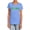 Carolina Blue, variant on Green Lantern Flame Logo Women's T Shirt, Athletic Heather, Medium