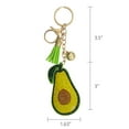 thumbnail image 2 of Wrapables Crystal Bling Key Chain Keyring Car Purse Handbag Pendant Charm, Avacado, 2 of 7