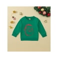 thumbnail image 2 of Bagilaanoe Newborn Baby Girl Boy Christmas Sweatshirt Long Sleeve Santa Claus Print Pullover 6M 12M 18M 24M Infant Fall Loose Tee Tops, 2 of 9