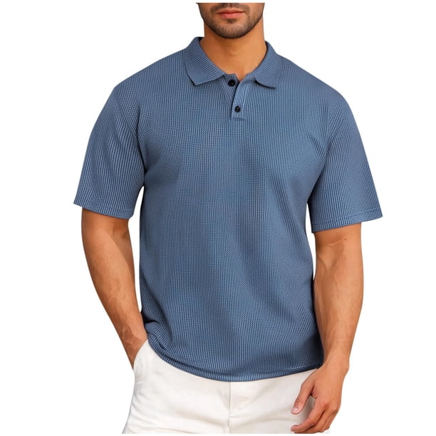 Camisetas de Manga Larga para Hombre Algodón Turndown Pullover Sólido Camiseta de Fitness, Mangas Cortas Deportes Y Blusa Casual