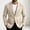 Beige Coats for Men, variant on Men's Casual Unstructured Blazer Single Breasted Two‑Button Closure Multi‑Pocket Design Roll‑Up Sleeve Friendly Outer Jacket for Smart‑Casual Scenarios White M
