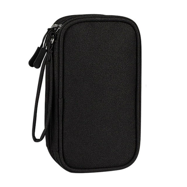 Bolsa organizadora de cables de viaje jinwen impermeable multifuncional a prueba de golpes Negro