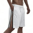 thumbnail image 5 of BLCHUNen Mens Summer Beach Shorts Drawstring Elastic Side Zipper Casual Shorts with Pockets, 5 of 9