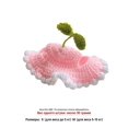 thumbnail image 3 of Pet Knitted Flower Hat with Ruffled Edge Handcrafted Crochet Design Adjustable Tie for Small Dogs and Cats Costume Accessories, 3 of 4