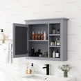 thumbnail image 6 of 30'' x 28'' Wall Mounted Bathroom Storage Cabinet, Modern Bathroom Wall Cabinet with Mirror,Medicine Cabinet, Mirror Cabinet with 3 Open Shelves (Not Include Bathroom Vanity ), 6 of 15