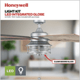 thumbnail image 4 of Prominence Home Foxhaven 52" Galvanized Farmhouse Ceiling Fan with 5 Blades, Lantern Style Light Kit & Pull Chains, 4 of 10