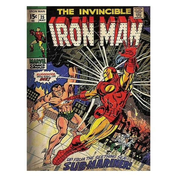 Iron Man Sub-Mariner Canvas Print
