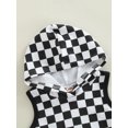 thumbnail image 5 of Arvbitana Baby Girl Boys Checkerboard Print Outfits Sleeveless Hooded Vest  Tops + Drawstring Short Pants Summer Casual Shorts Sportswear 2Pcs 0-3T, 5 of 8