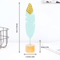 thumbnail image 1 of Creative Wrought Iron Feather Living Room Dining Table Bedroom Decoration Ornament, 1 of 3