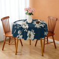thumbnail image 3 of Round Tablecloth 60x60 Inch Spring Summer Round flower Table Cover for Dinner Party Picnic, 3 of 5