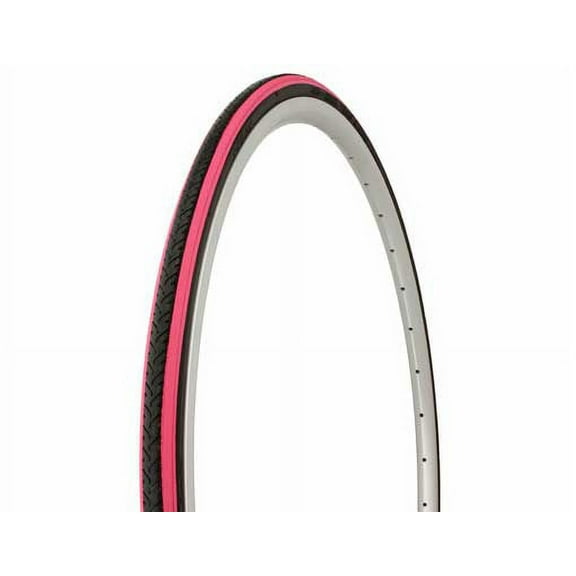 Tire Duro 700 x 25c Black Pink Shoulder/Black Center HF-187. Bicycle tire, bike tire, track bike tire, fixie bike tire