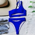 thumbnail image 3 of VerPetridure Sexy Bikini Set for Women Women Swimwear Solid Color Two-Piece Split Swimsuit Bikini Swimming Beachwear, 3 of 5