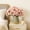 Hot Pink, variant on Artificial Flowers,Fake Flowers,Spring Flowers,13In Beige Artificial Concubine Lily Bouquet,Lifelike Fake Lilies For Wedding,Home,Table Centerpiece And Party Decoration.(Red)