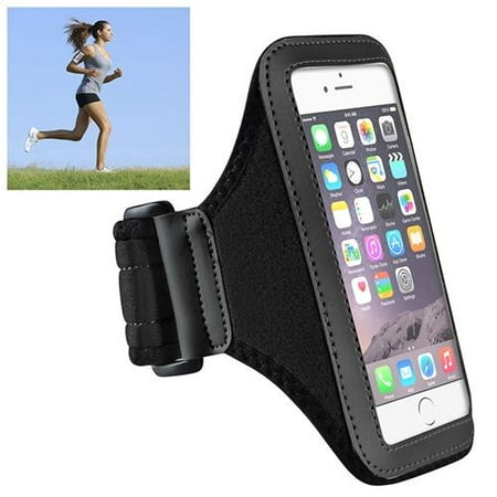 Insten Black Workout Gym Pouch Armband Sportband Phone Holder Case For iPhone 8 7 6 6S 4.7" / Samsung Galaxy S6 / S6 Edge