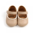 thumbnail image 6 of Toddler Kids Baby Girls Anti-Slip Soft Sole Prewalker Crib Flats Shoes, 6 of 6