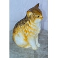 thumbnail image 4 of Nifao Brown Cat Sitting Bronze Statue, Charming for Cat Lovers – Home Decor Sculpture, 12"L x 10"W x 14"H, 4 of 11