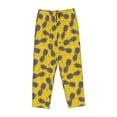 thumbnail image 4 of Naloa Summer Pineapple Print Women’s Ultra-Soft Comfy Pajama Lounge Pants with Pockets & Drawstring, 4 of 8