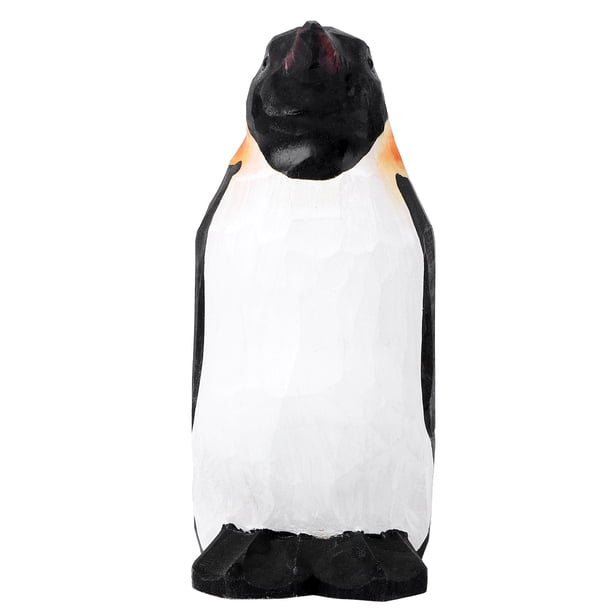FELTECHELECTR 1 adorno decorativo de madera con forma de pingüino (negro)