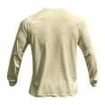 thumbnail image 5 of Pxiakgy t shirts for men Men's Solid Color Round Neck Mesh Breathable Sweat Pullover Base Shirt Running Fitness Basketball Outdoor Training Shirt mens t shirts mens tops Beige + 3XL, 5 of 6