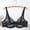 Black, variant on MGDXOX Women's Full Sheer Floral Lace Unlined Wireless Bra, Thin Adjustable Strap Plus Size Elegant Lingerie Bra Red 36