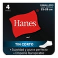 thumbnail image 3 of Tin Hanes para Hombre, Diseño Corto Liso Multicolor 4 Pares Unitalla, 3 of 4