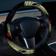 thumbnail image 2 of Crocodile 14.5 Inch Printing PVC Leather Steering Wheel Covers Car Wheel Covers Auto Accessories, 2 of 6