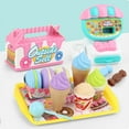 thumbnail image 2 of White Kids Pretend Play Cash Register Set With Checkout Counter And Groceries Role Play Toy For Learning Counting Age 3 Plus Plastic, 2 of 6