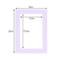 thumbnail image 3 of Light Purple Acid Free 16x20 Picture Frame Mats with White Core Bevel Cut for 12x18 Pictures - Fits, 3 of 4