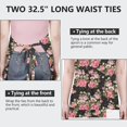 thumbnail image 6 of Pioneer Flower Floral Print Pattern Apron-Garden Aprons for Women with Pockets-Cotton Linen Waterproof Kitchen Cooking Gardening Aprons Adjustable for Kitchen,Cooking,BBQ and Salon 33x27 Inch, 6 of 7