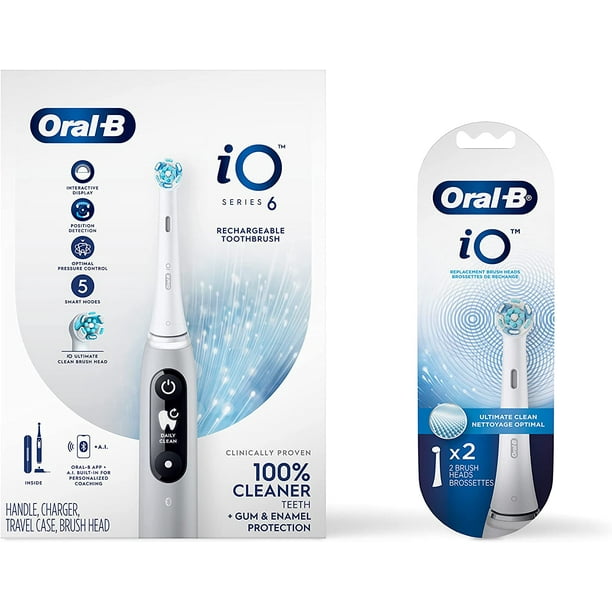 OralB Power iO Series 6 Electric Rechargeable Toothbrush with (1