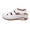 White, variant on Womens Platform Wedge Closed Toe Gladiator Sandals with Ankle Straps Comfortable Vintage Casual Openwork Leather Chunky Heels Fisherman Walking Summer Shoes White Size 7.5