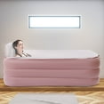 Loyalheartdy Foldable Inflatable Bathtub PVC Freestanding Blow Up Bathtub Adult Bath Tub for
