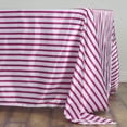 thumbnail image 6 of Efavormart 60x126" WHITE / FUSHIA Striped Wholesale SATIN Banquet Table Linens Wedding Party Restaurant Tablecloth, 6 of 8