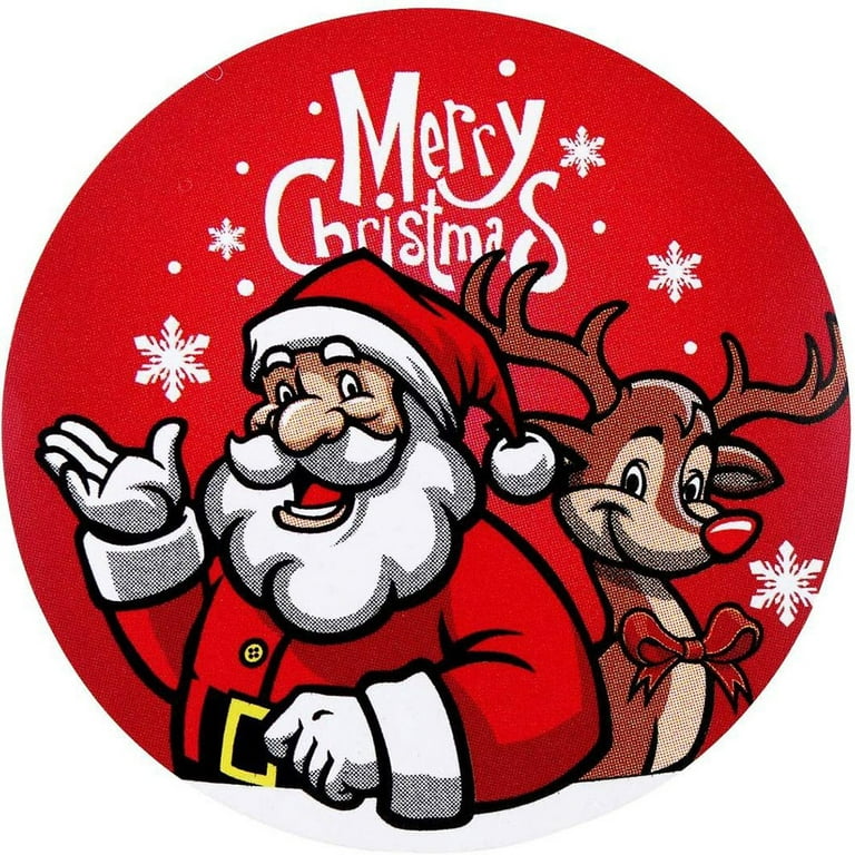 45PCS/Box Christmas Decorative Sticker Merry Santa Claus Shaped