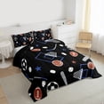 thumbnail image 3 of Castle Fairy 3-Piece Full Size Comforter Set - Basketball Soccer Sport Design, 3 of 8