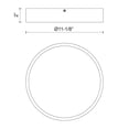 thumbnail image 7 of Alora Lighting FM554011MB-5CCT Adelaide 11" Wide Switchable White Led Flush Mount Drum, 7 of 7