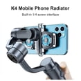 thumbnail image 2 of K4 Mobile Phone Cooler Radiator Semiconductor Dual Cooling Temperature Display Fan Radiator, 2 of 8