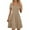 B149 Khaki womens summer dresses clearance under $5, variant on Cagogo Womens Summer Short Sleeve Graduation Dresses Under $10 Plus Size A Line Swing Pleated Flowy Midi Sun Dress Square Neck Knee Length Sexy Black Dresses Clothes