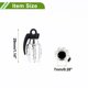 thumbnail image 4 of Ofertas Únicas 4 Pcs Tapas de Válvula de Neumático Forma de Granada Cubiertas de Polvo de Válvula de Neumático Aleación de Aluminio Plástico Tono Plateado 29mm, 4 of 7